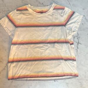 Madewell Multicolor Striped Short Sleeve Tee